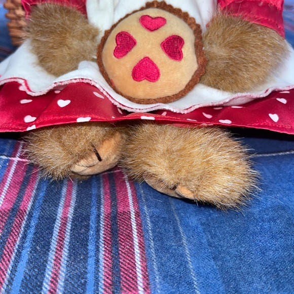 Sweetie Pie Teddy Bear with Red and White Dress - Picture 5 of 8